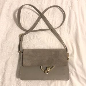 Gray handbag